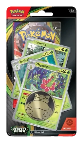 Pokémon TCG: Mega Evolution - Perfect Order - Premium Checklane Blister - Meganium/Bayleef/Chikorita